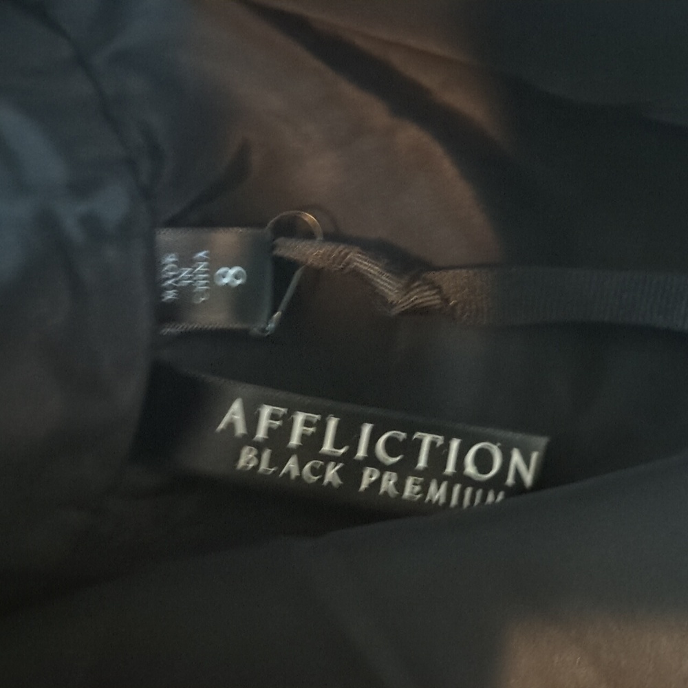 Affliction Black Premium BAILEY TULIP Mini Snake Print 100% Silk Dress NEW LBD - Picture 12 of 15